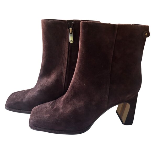 Sam Edelman Irie Square Toe Ankle Bootie Cafe Noir, size 8 - Picture 3 of 7